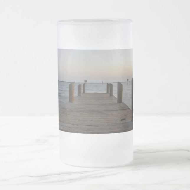 Taza De Cristal Esmerilado Cerveza de vidrio escarchada del río Banana (Centro)