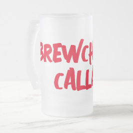 Taza De Cristal Esmerilado Cerveza divertida