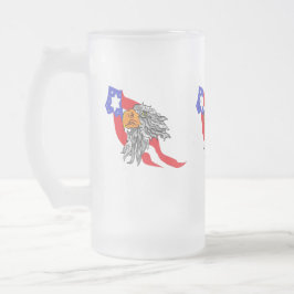 Taza De Cristal Esmerilado Cerveza escarcha: Águila