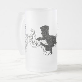 Taza De Cristal Esmerilado Cerveza escarcha: Body Builder's