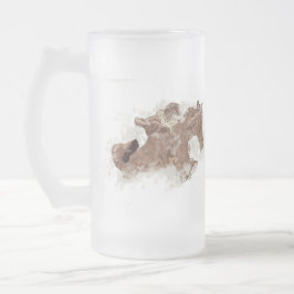 Taza De Cristal Esmerilado Cerveza escarcha: gana en la arena