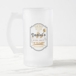Taza De Cristal Esmerilado Cerveza escarcha personalizada