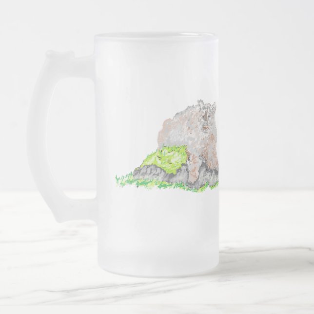Taza De Cristal Esmerilado Cerveza escarcha: Puma (Izquierda)