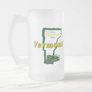 Taza De Cristal Esmerilado Cerveza escarcha Vermont
