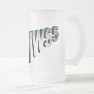 Taza De Cristal Esmerilado Cerveza helada TWSS Stein