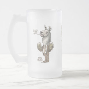 Taza De Cristal Esmerilado Cerveza yo llama por los estudios de Mudge