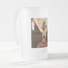 Taza De Cristal Esmerilado Cervezas Y Toques