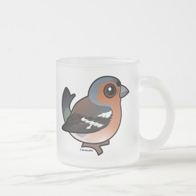 Taza De Cristal Esmerilado Chaffinch (Derecha)