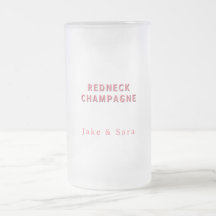 Champagne Rosa Personalizado Redneck