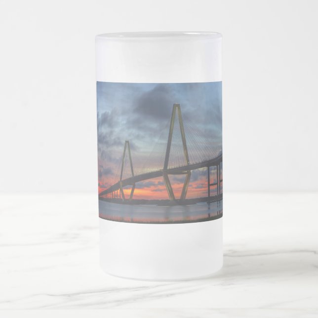 Taza De Cristal Esmerilado Charleston Fire Like Sunset (Centro)