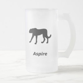 Taza De Cristal Esmerilado Cheetah Aspire