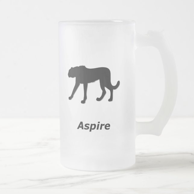 Taza De Cristal Esmerilado Cheetah Aspire (Derecha)
