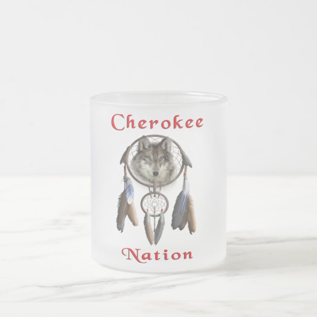 Taza De Cristal Esmerilado Cherokee (Centro)