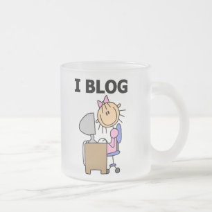 Taza De Cristal Esmerilado Chica bloguera 