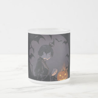 Taza De Cristal Esmerilado chica de halloween