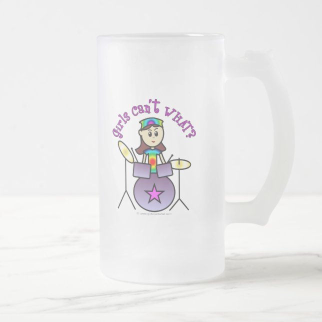 Taza De Cristal Esmerilado Chica de tambor ligero (Derecha)