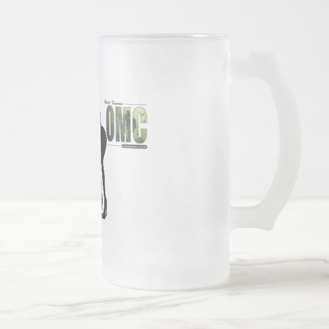 Taza De Cristal Esmerilado Chica decidido OMC (Derecha)