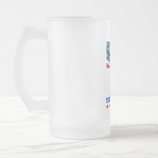 Taza De Cristal Esmerilado Chica DONALD TRUMP-TRUMP (Izquierda)