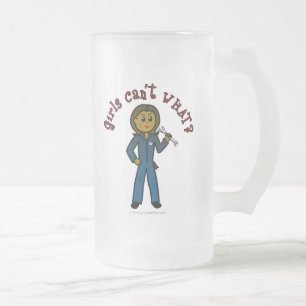 Taza De Cristal Esmerilado Chica mecánico oscuro