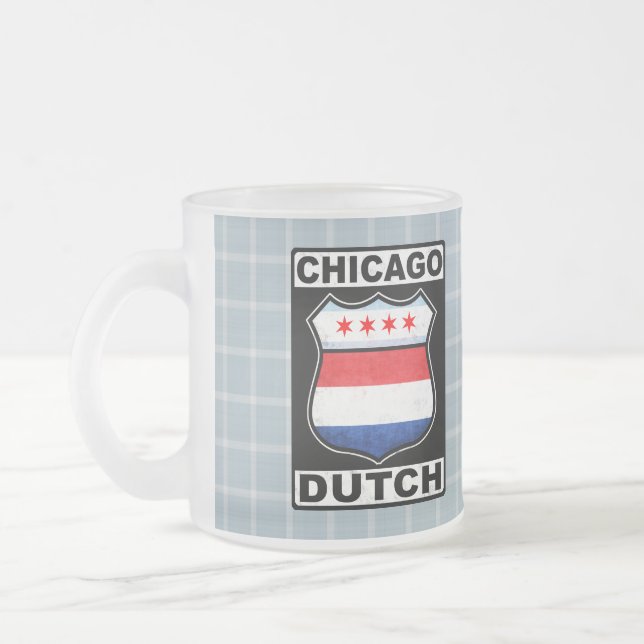Taza De Cristal Esmerilado Chicago Dutch Shield Mug (Izquierda)