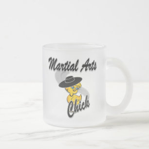 Taza De Cristal Esmerilado Chick de artes marciales #4