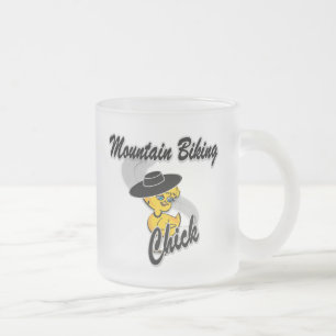 Taza De Cristal Esmerilado Chick de ciclismo de montaña #4