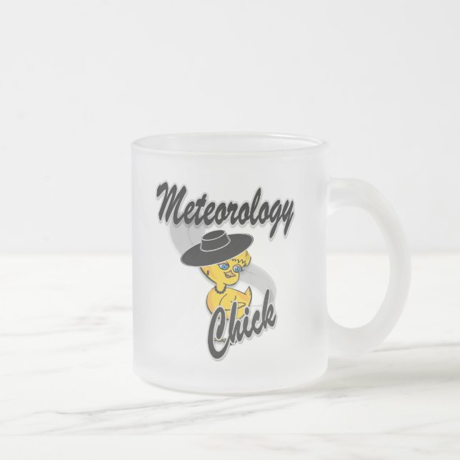 Taza De Cristal Esmerilado Chick de meteorología n.º 4 (Derecha)