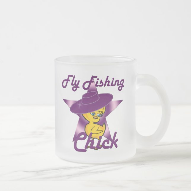 Taza De Cristal Esmerilado Chick de pesca de mosca n° 9 (Derecha)