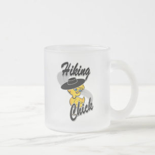 Taza De Cristal Esmerilado Chick de senderismo #4