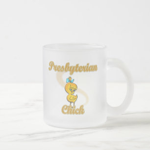 Taza De Cristal Esmerilado Chick presbiteriano