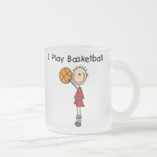 Taza De Cristal Esmerilado Chico juego baloncesto