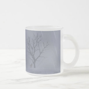 Taza De Cristal Esmerilado Chill Mug del invierno