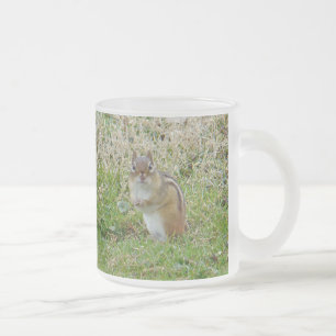 Taza De Cristal Esmerilado Chipmunk oriental