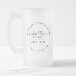 Taza De Cristal Esmerilado Choirmaster