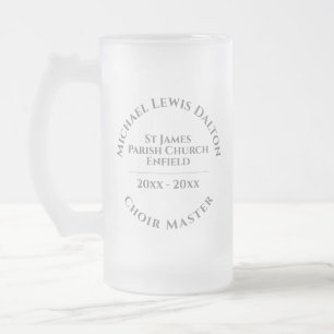 Taza De Cristal Esmerilado Choirmaster