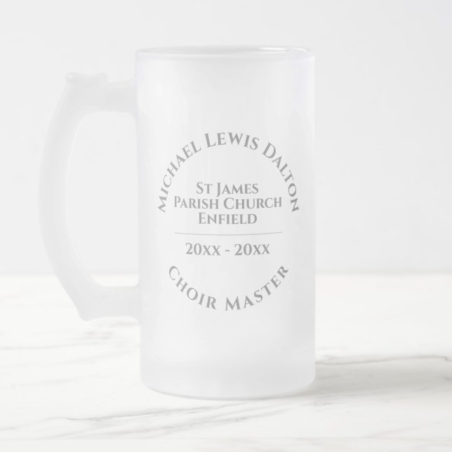 Taza De Cristal Esmerilado Choirmaster (Izquierda)