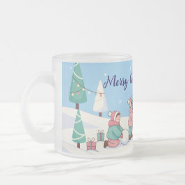 Taza De Cristal Esmerilado Christmas Magic