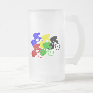 Taza De Cristal Esmerilado Ciclismo en pista Bicicletas Ciclismo