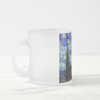 Taza De Cristal Esmerilado Cielo Antiguo Noche Estrellada