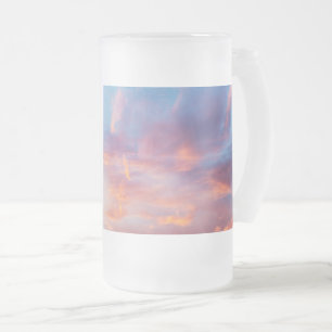 Taza De Cristal Esmerilado cielo coqueto