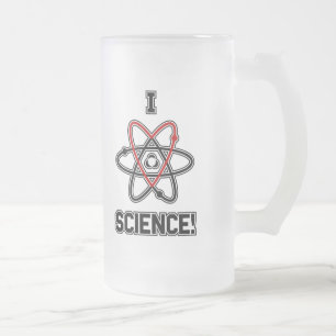 Taza De Cristal Esmerilado ¡Ciencia I <3!