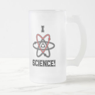 Taza De Cristal Esmerilado ¡Ciencia I <3!