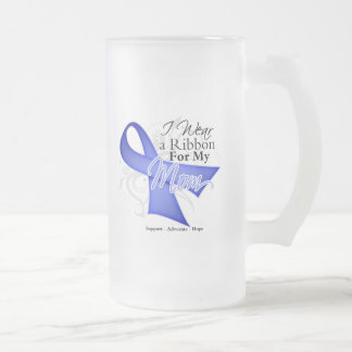 Taza De Cristal Esmerilado Cinta del bígaro de la mamá - cáncer de estómago