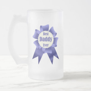 Taza De Cristal Esmerilado Cinta ganadora de Mejor Papi de la Historia para P