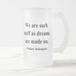 Taza De Cristal Esmerilado Cita 2a de Shakespeare