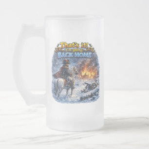 Taza De Cristal Esmerilado Cita Dudosa de la Campaña Rusa de Napoleón Diverti