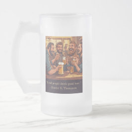 Taza De Cristal Esmerilado citas de cerveza