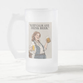 Taza De Cristal Esmerilado citas de cerveza