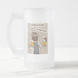 Taza De Cristal Esmerilado citas de cerveza