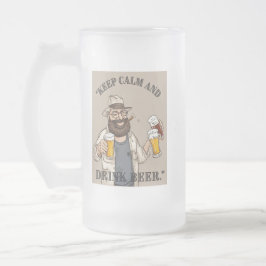 Taza De Cristal Esmerilado citas de cerveza